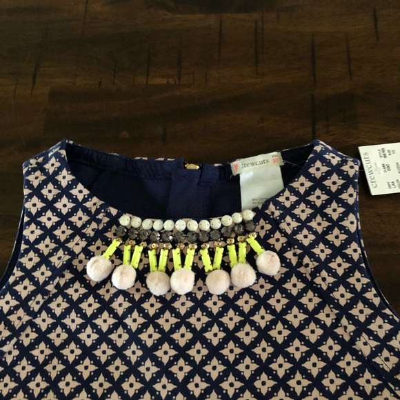 Crewcuts Beaded Pom Pom Dress. - Picture 4 of 9